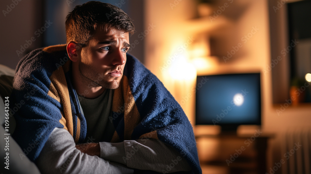 Capturing Solitude in a Dimly Lit Apartment While Grappling With Disconnection and Emotional Exhaustion