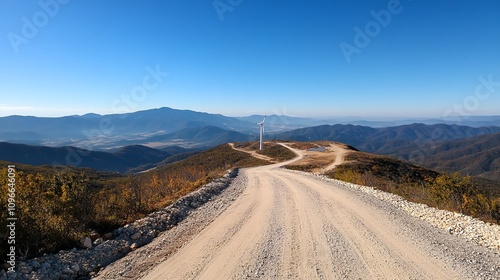 A windsolar hybrid energy park with integrated smart grids in a mountainous area