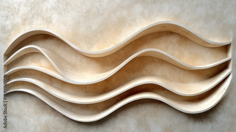 Elegant Wave Shelves: A Modern Design Statement Elegant Wave Shelves: A Modern Design Statement
