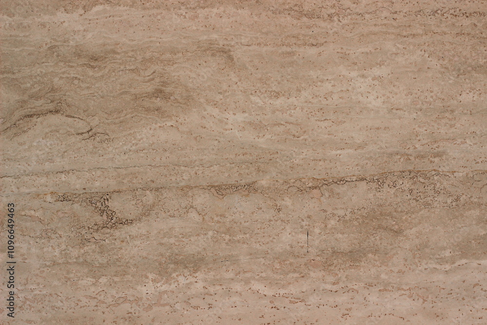 Obraz premium Background of light beige natural stone with fine stripes and natural patterns. Perfect for use as a texture in design, architecture, or backgrounds