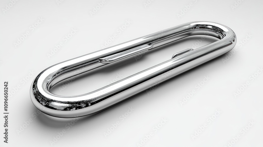 Chrome Oval Quick Link: A Polished Metal Fastener Chrome Oval Quick Link: A Polished Metal Fastener