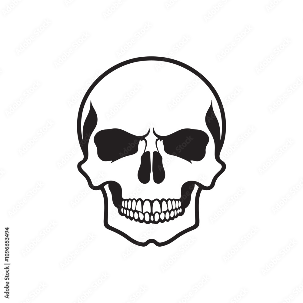 Fototapeta premium Skull human body