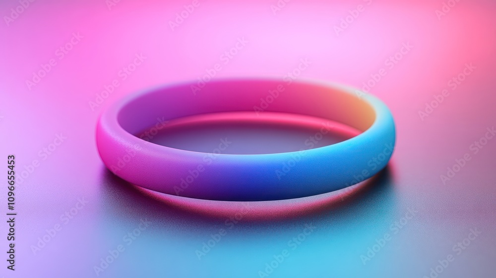 Vibrant Gradient Ring: A Study in Color and Form
