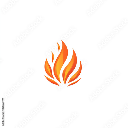 Intense flame graphic logo design creative branding digital illustration abstract concept vivid colors modern aesthetic