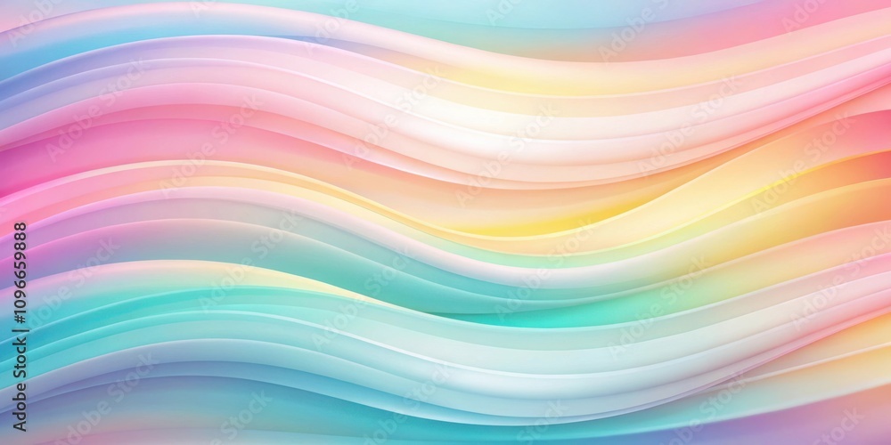 A Dreamy Abstract Design With Swirling Hues Of Pastel Pink, Yellow, White, Blue And Purple A Dreamy Abstract Design With Swirling Hues Of Pastel Pink, Yellow, White, Blue And Purple