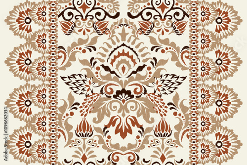 Ikat pattern vector illustration 