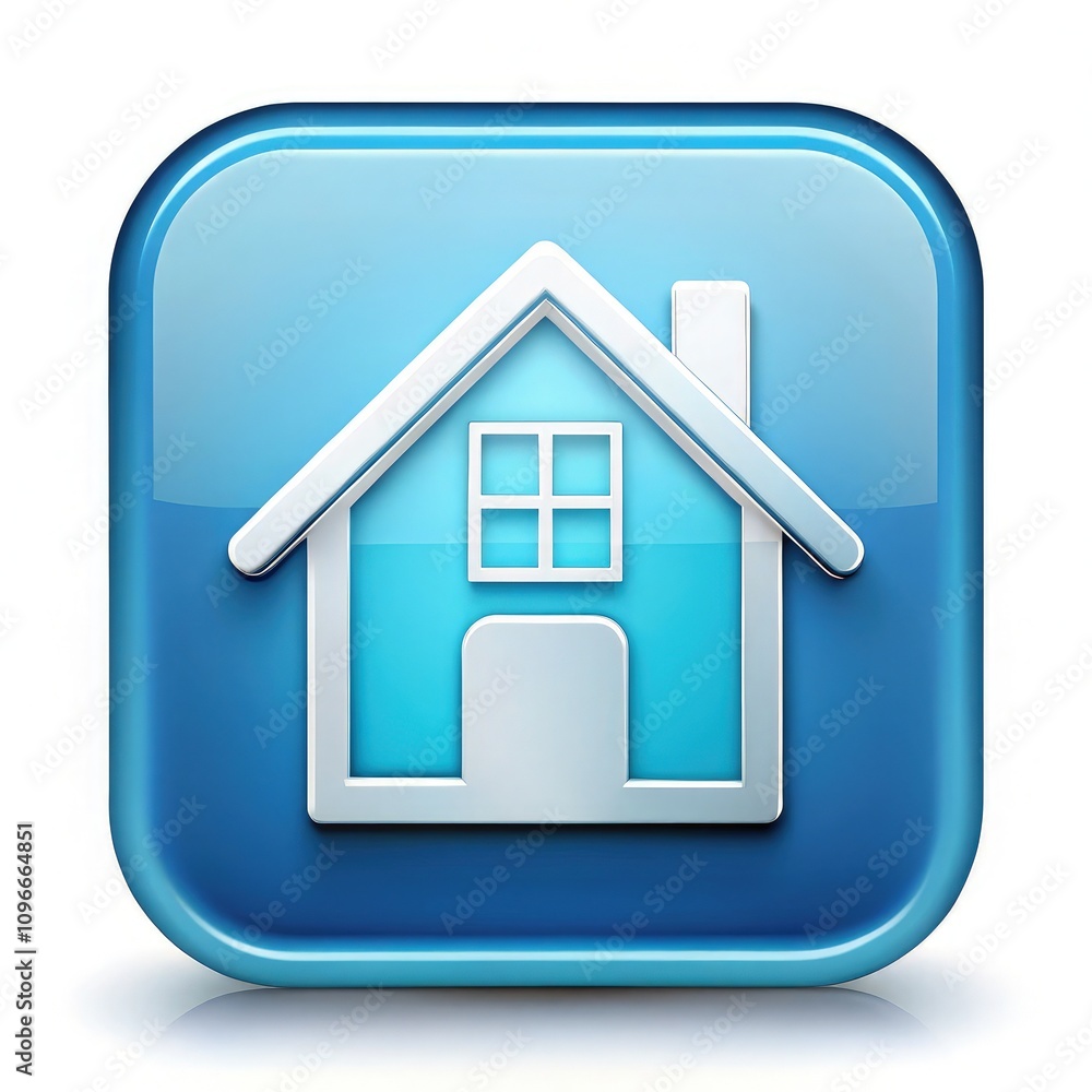 Home Icon Designed With a Modern Style on a White Background. Generative AI Home Icon Designed With a Modern Style on a White Background. Generative AI