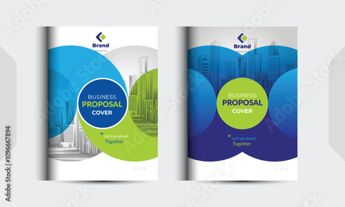 Corporate Business Proposal Catalog Cover Design Template adept for multipurpose Projects