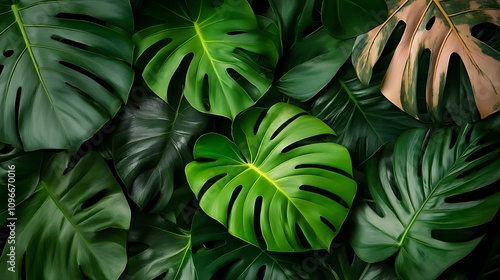 Wallpaper Mural A vibrant outdoor scene with lush vegetation, softly blurred to create an elegant background. Torontodigital.ca