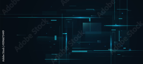 Technology background, Futuristic digital background with dark blue and lines EPS 10