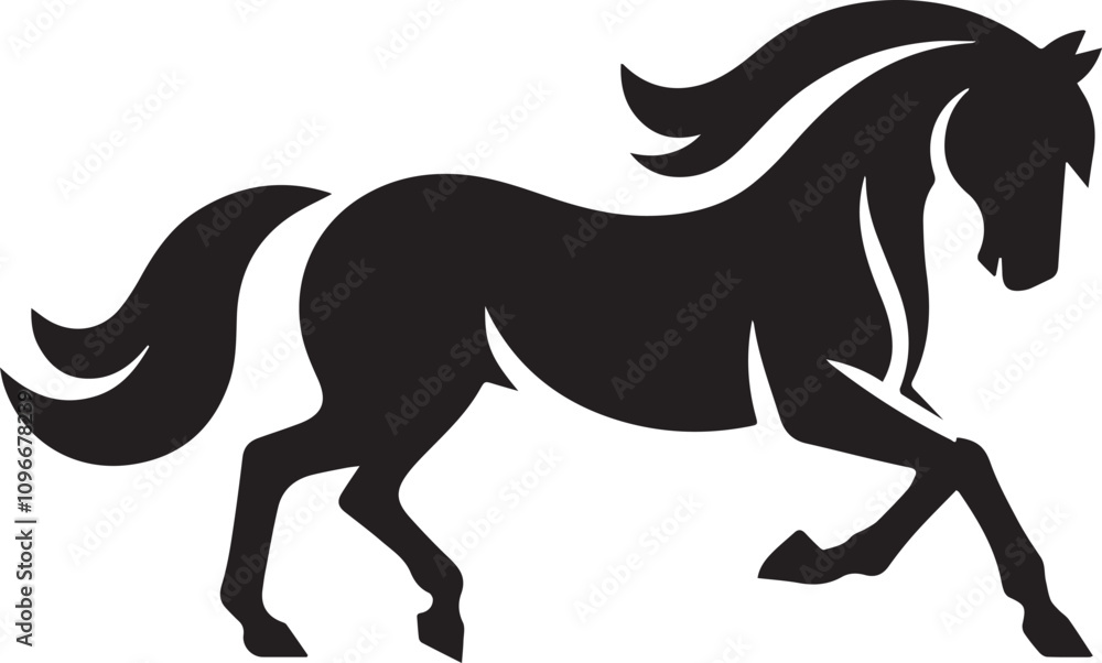 Silhouette horse vector Silhouette horse vector