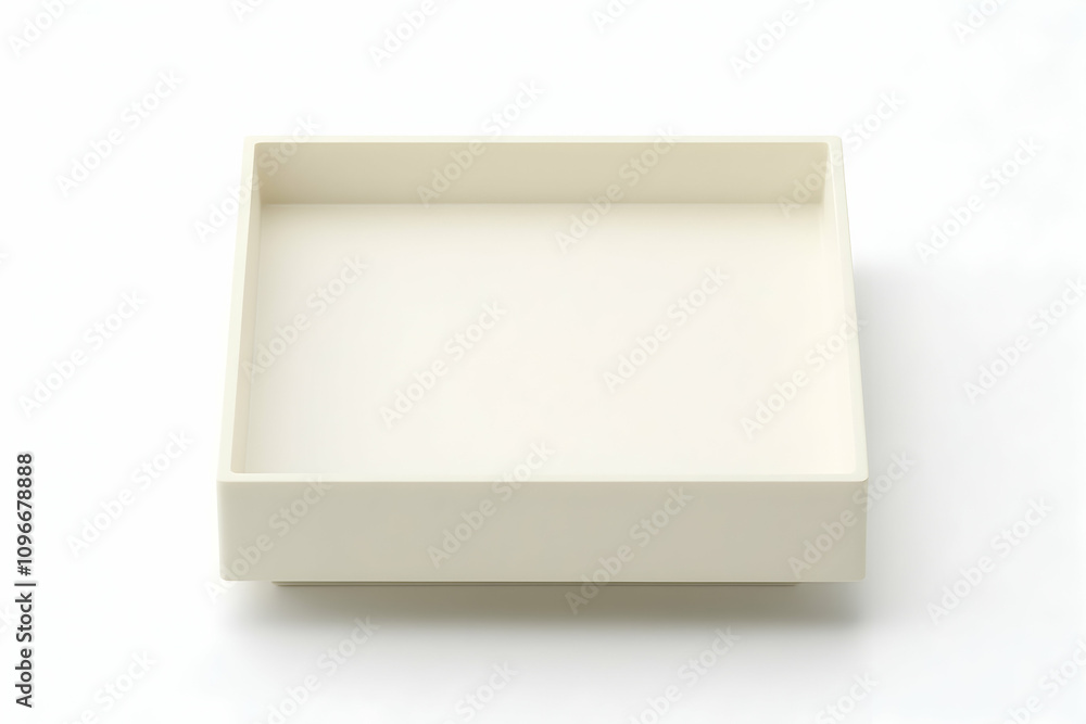 Stylish off-white square tray, perfect for modern home decor or product display. Clean lines and minimalist design. Stylish off-white square tray, perfect for modern home decor or product display. Clean lines and minimalist design.