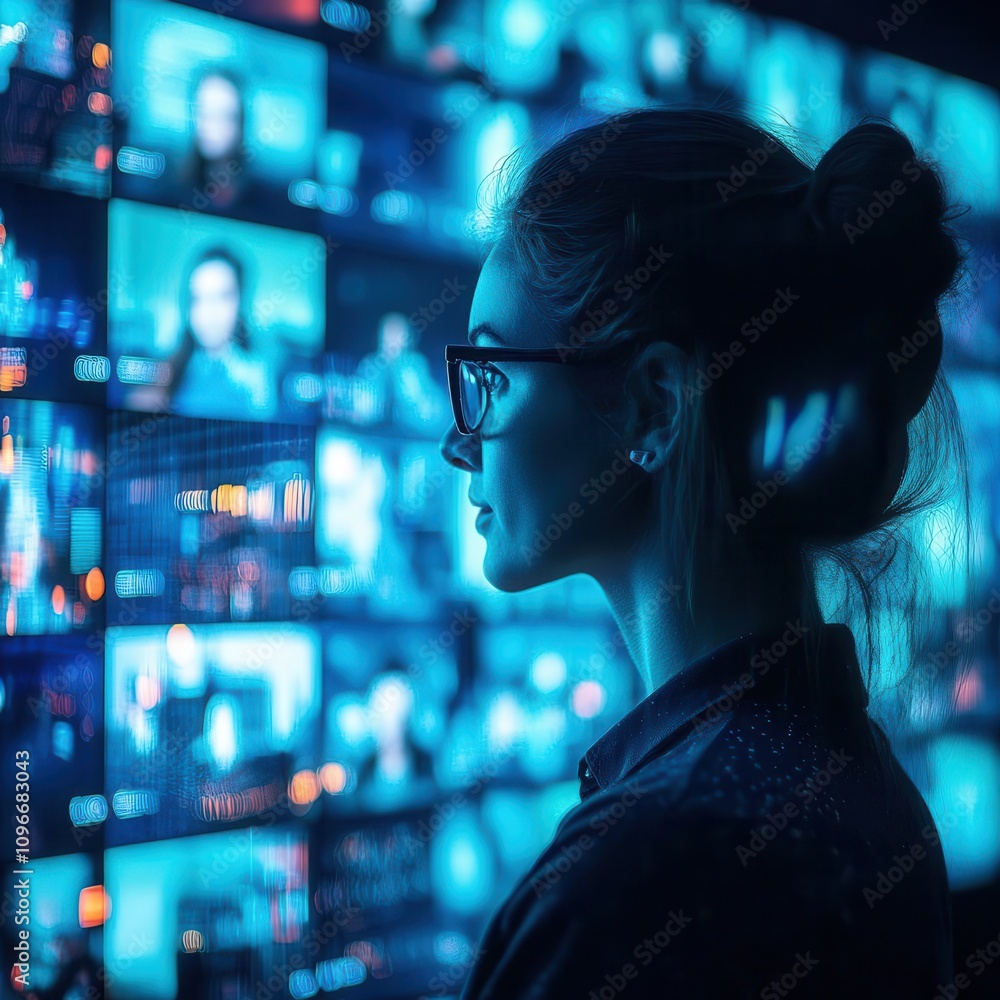 Online learning platforms for hybrid classrooms (close up, hybrid theme, dynamic, Silhouette, virtual meeting interface backdrop) Online learning platforms for hybrid classrooms (close up, hybrid theme, dynamic, Silhouette, virtual meeting interface backdrop)