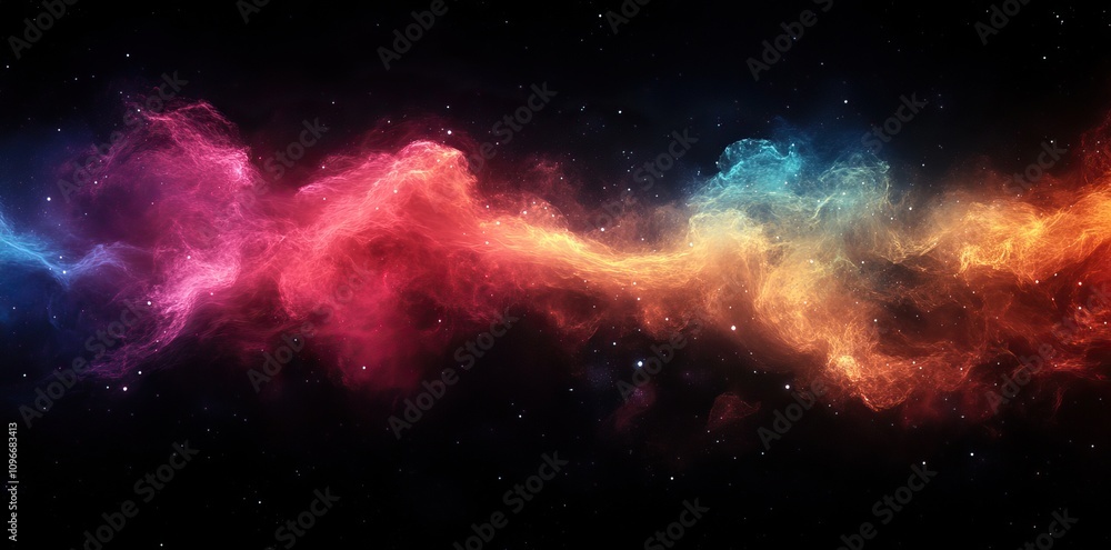 Spectacular views of colorful nebulae and interstellar clouds. Cosmos and Space Background for Wallpaper. AI generated image Spectacular views of colorful nebulae and interstellar clouds. Cosmos and Space Background for Wallpaper. AI generated image