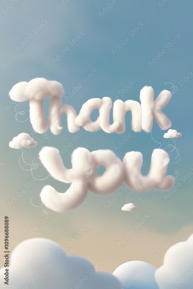 Thank You in the Clouds: A Heavenly Message Thank You in the Clouds: A Heavenly Message