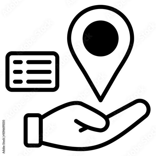 Share Location icon element fo design