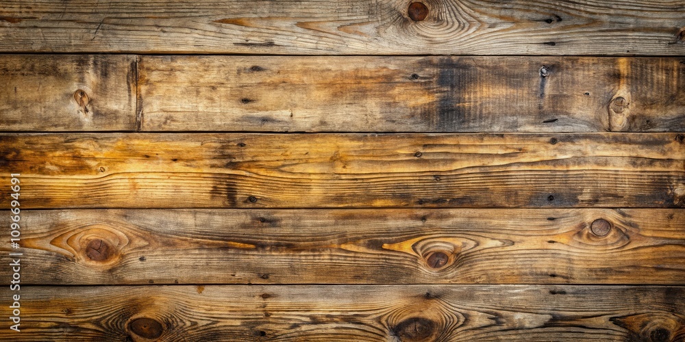 Naklejka premium Rustic Wood Paneling with Knots and Grain Patterns, Displaying the Natural Beauty of Aged Wood