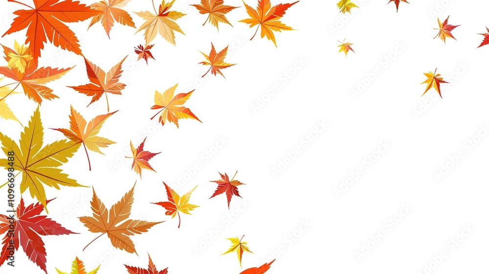 Maple Leaf Autumn Isolated on White Background - A Captivating Symbol of the Season's Beauty. The Vibrant Maple Leaf, with Its Intricate Veins and Rich Autumn Colors, Standing Alone Against the Purity Maple Leaf Autumn Isolated on White Background - A Captivating Symbol of the Season's Beauty. The Vibrant Maple Leaf, with Its Intricate Veins and Rich Autumn Colors, Standing Alone Against the Purity