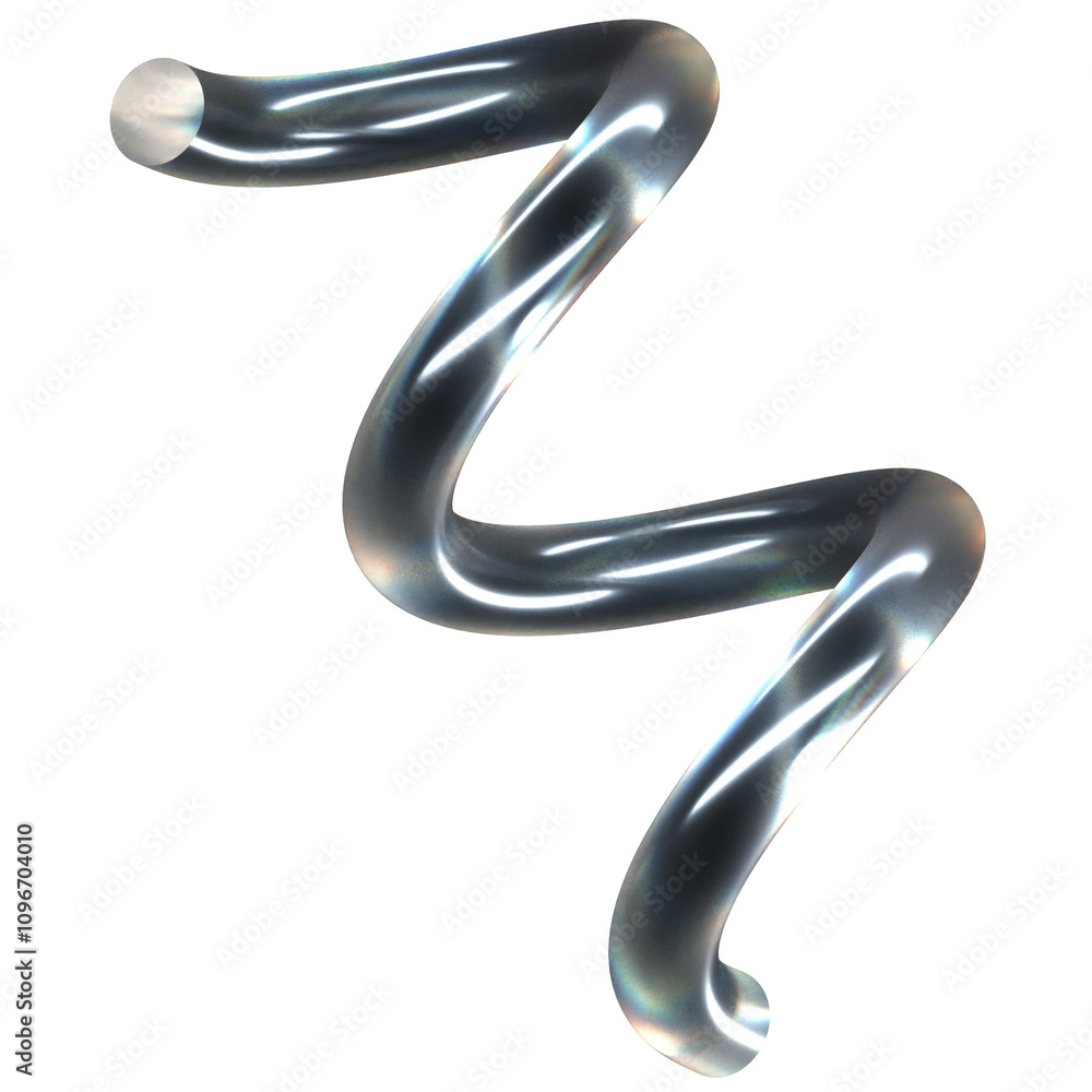 Spiral Glass Dispersion 3D Icon Illustration. Low Poly Style Spiral Glass Dispersion 3D Icon Illustration. Low Poly Style
