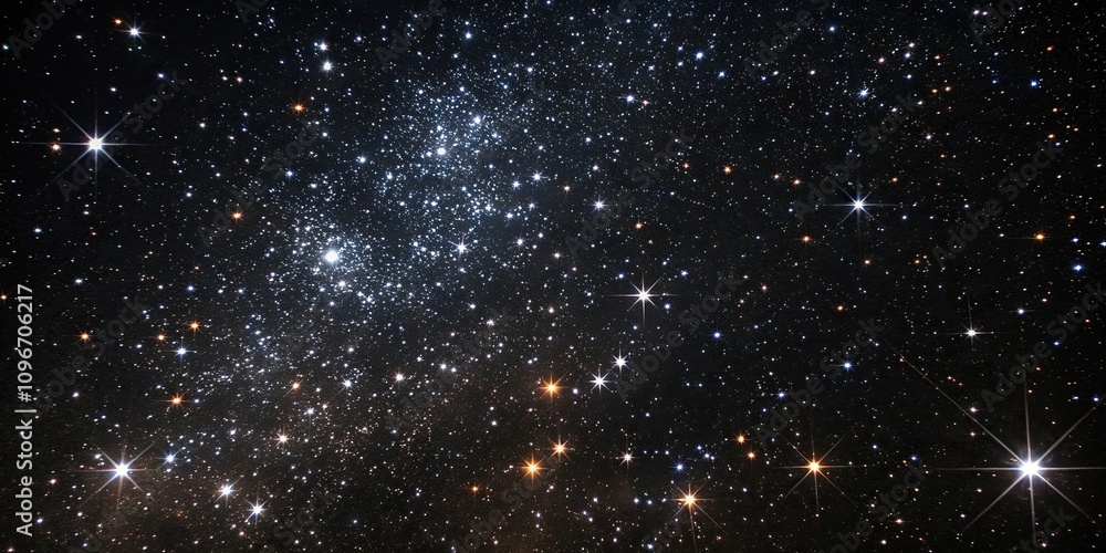 *Sparkling starfield on a black background, moon, shine, darkness, evening, asteroid *Sparkling starfield on a black background, moon, shine, darkness, evening, asteroid