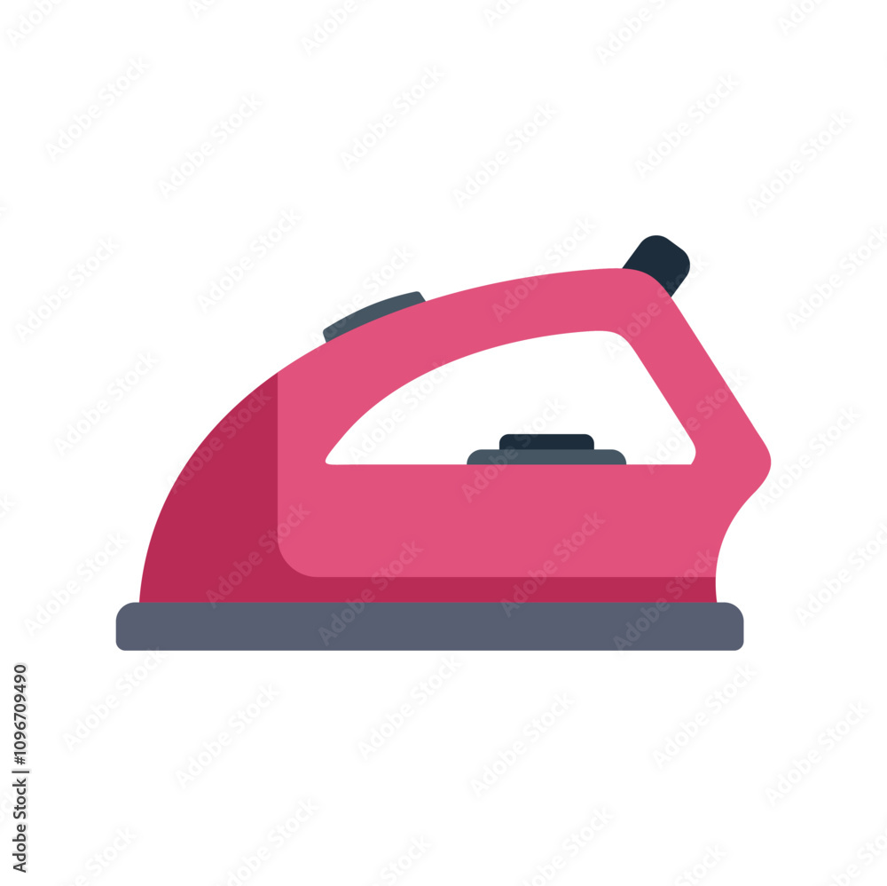 Pink electric smoothing iron for ironing clothes Pink electric smoothing iron for ironing clothes