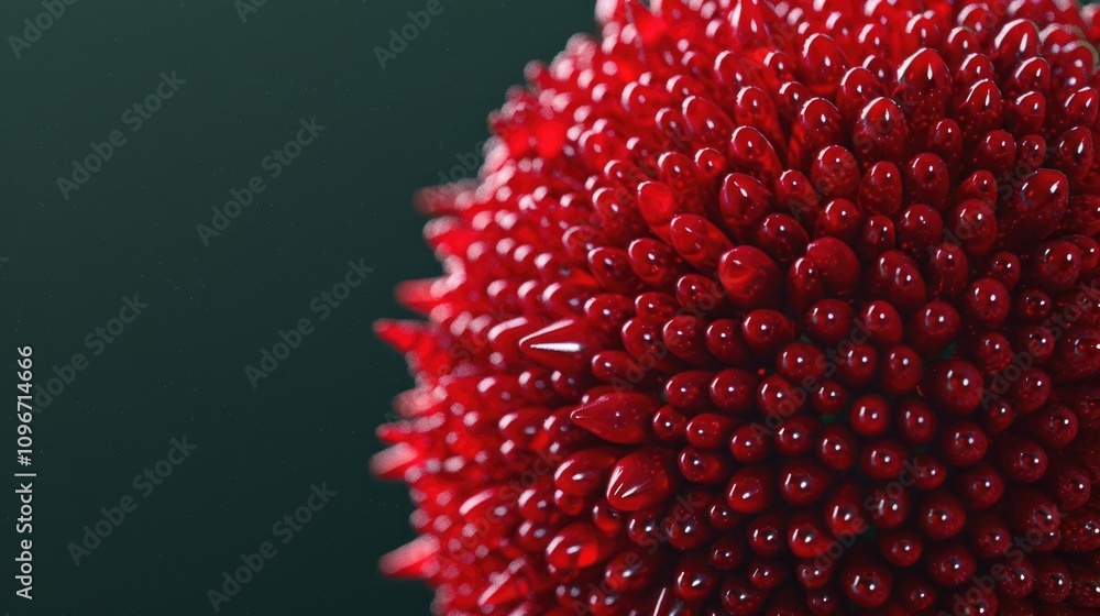 A close-up shot of a cluster of red berries A close-up shot of a cluster of red berries