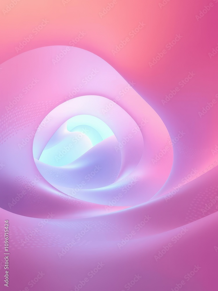 Obraz premium Gentle ripples of color cascading in a wave-like motion, aquatic, flow, texture, calming, pastel