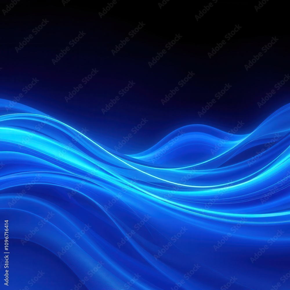 Vibrant blue abstract wave background with flowing lines and curves, digital, movement, fluid, dynamic Vibrant blue abstract wave background with flowing lines and curves, digital, movement, fluid, dynamic