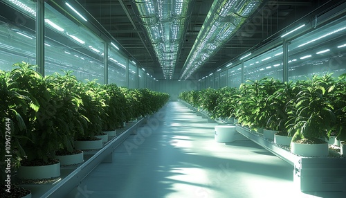 Sustainable innovation in industrial greenhouses transforming agriculture with efficient plant cultivation and environmentally conscious design