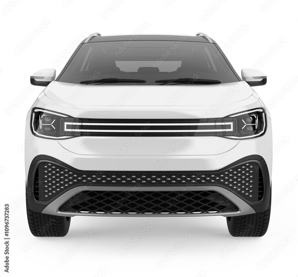 Fototapeta premium SUV Car Isolated