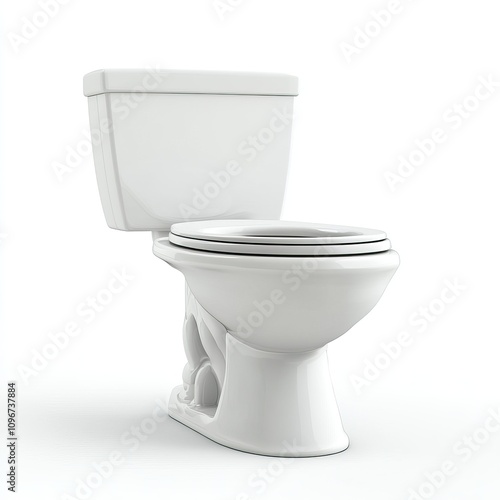 Simple and clean white toilet designs showcasing modern and minimalist aesthetics. AI generated image