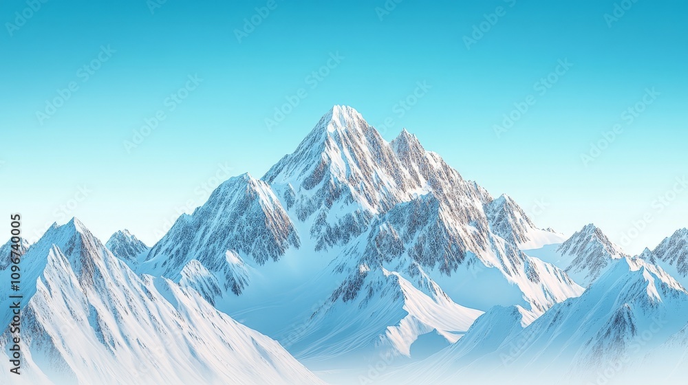 A stunning view of majestic snow-capped mountains under a clear blue sky, showcasing nature's beauty and serenity. Perfect for travel and adventure themes. A stunning view of majestic snow-capped mountains under a clear blue sky, showcasing nature's beauty and serenity. Perfect for travel and adventure themes.