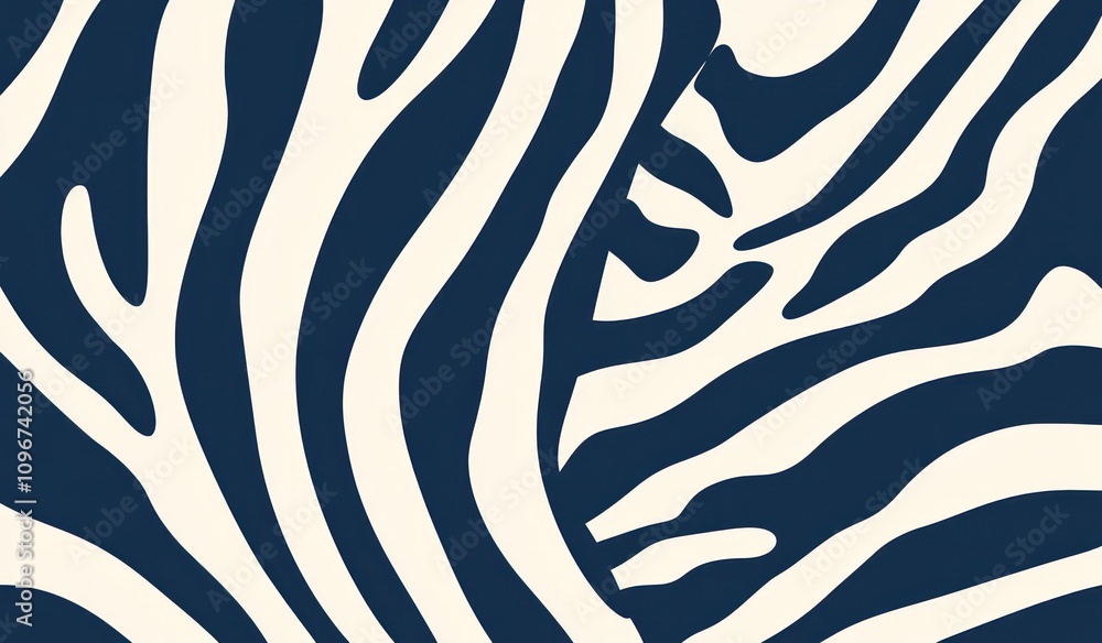 Blue and white zebra stripes a simple vector graphics Blue and white zebra stripes a simple vector graphics