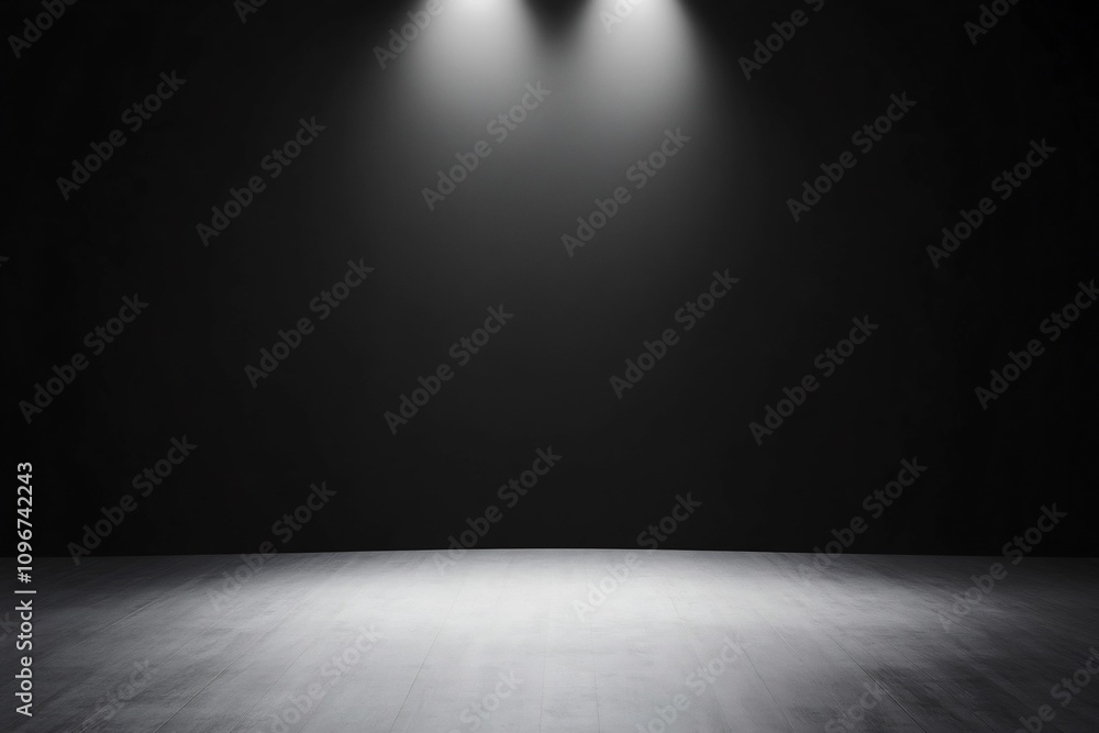 Dark Gradient Background with Spotlight for Product Display and Presentation Dark Gradient Background with Spotlight for Product Display and Presentation