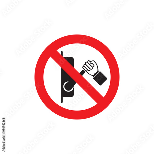 do not turn off the machine  icon symbol sign vector