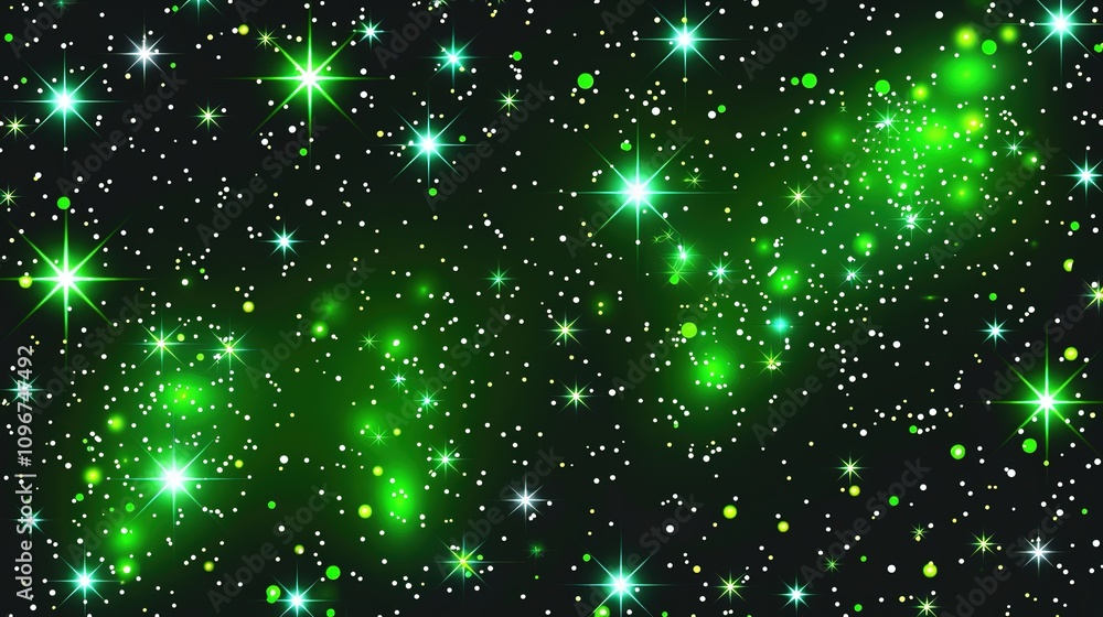 Space_background._Green_realistic_cosmos Space_background._Green_realistic_cosmos