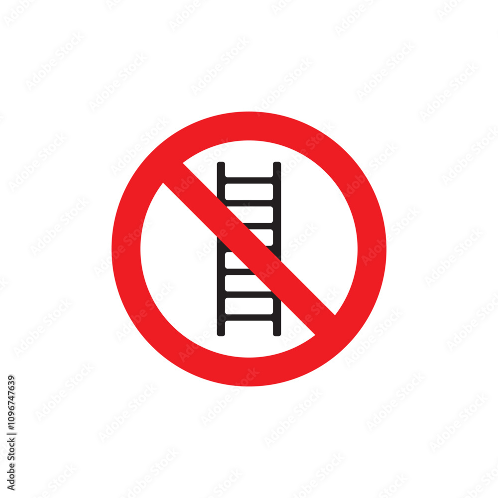 do not use stairs icon symbol sign vector do not use stairs icon symbol sign vector