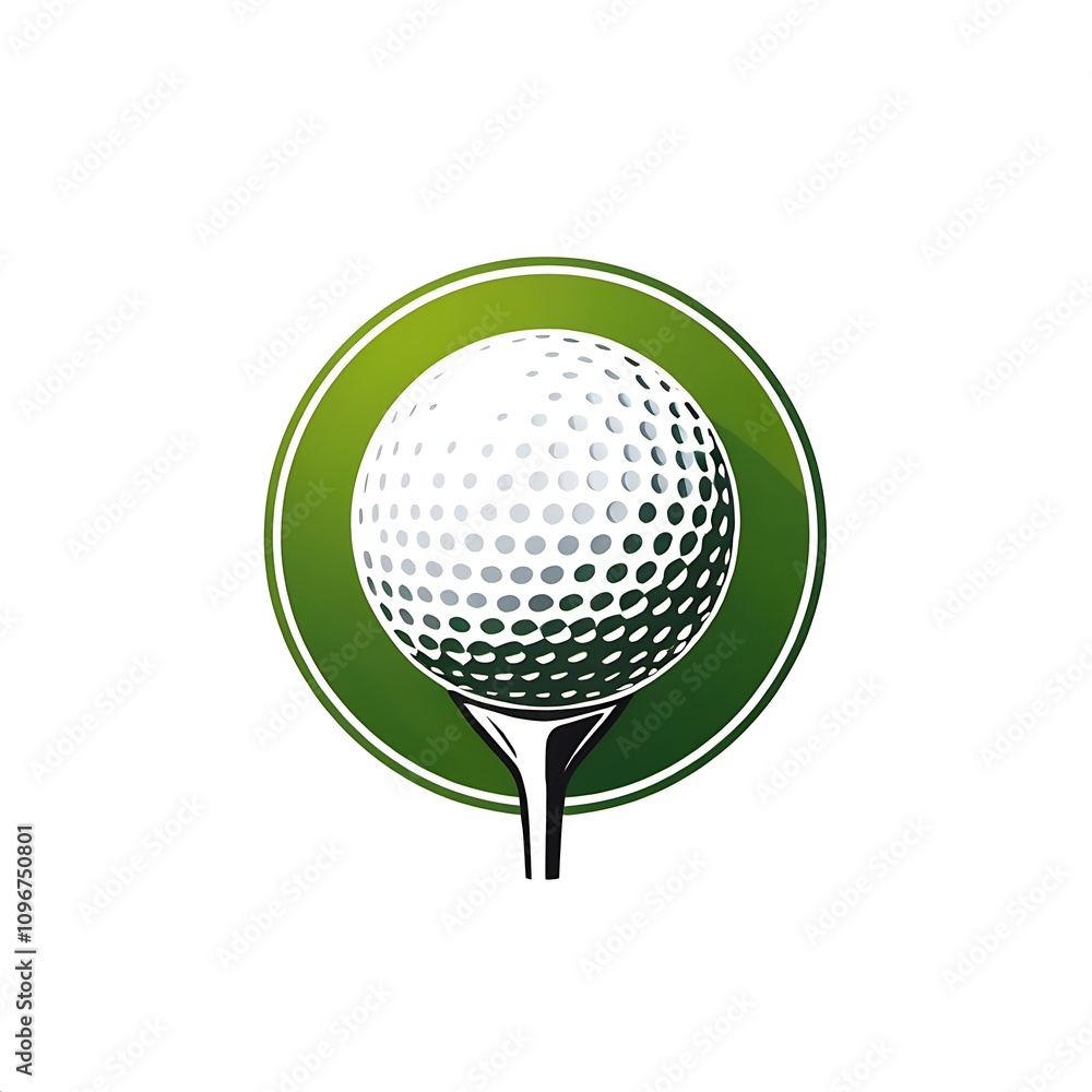 golf template logo design for golf club isolated on white background golf template logo design for golf club isolated on white background