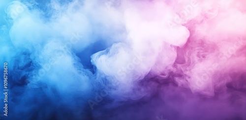 Abstract background with fog and smoke in blue, purple, and pink colors