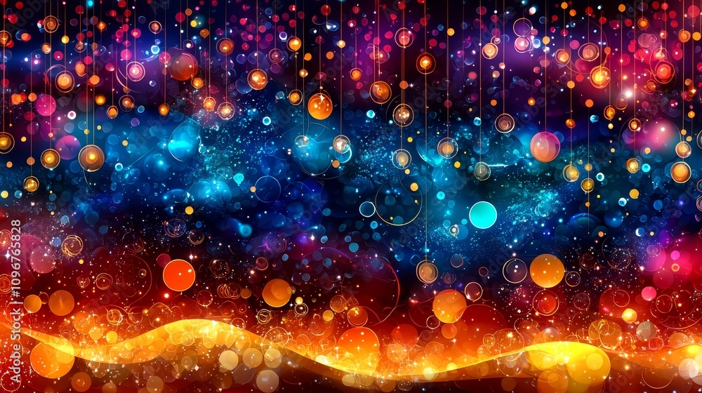 A colorful abstract background with lots of lights A colorful abstract background with lots of lights