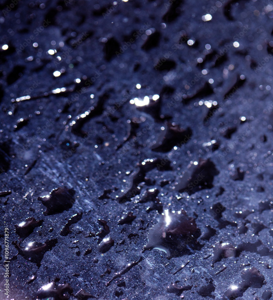 Close Up of Rain Drop Bubble Water on Glass Metal Background with Condensation Close Up of Rain Drop Bubble Water on Glass Metal Background with Condensation