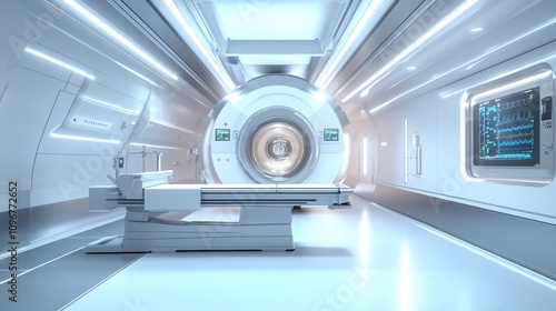 Modern MRI Machine in Sleek Medical Environment