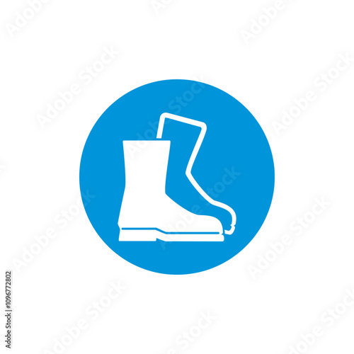 foot protection icon symbol sign vector