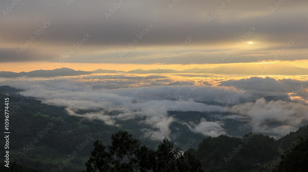 Dramatic white clouds background image Dramatic white clouds background image