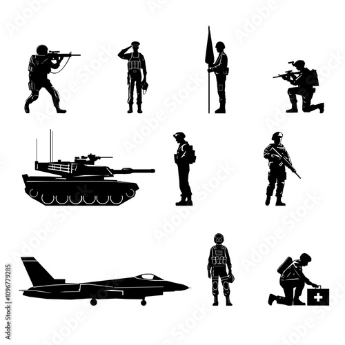 Military Silhouettes Collection – Heroes and Equipment