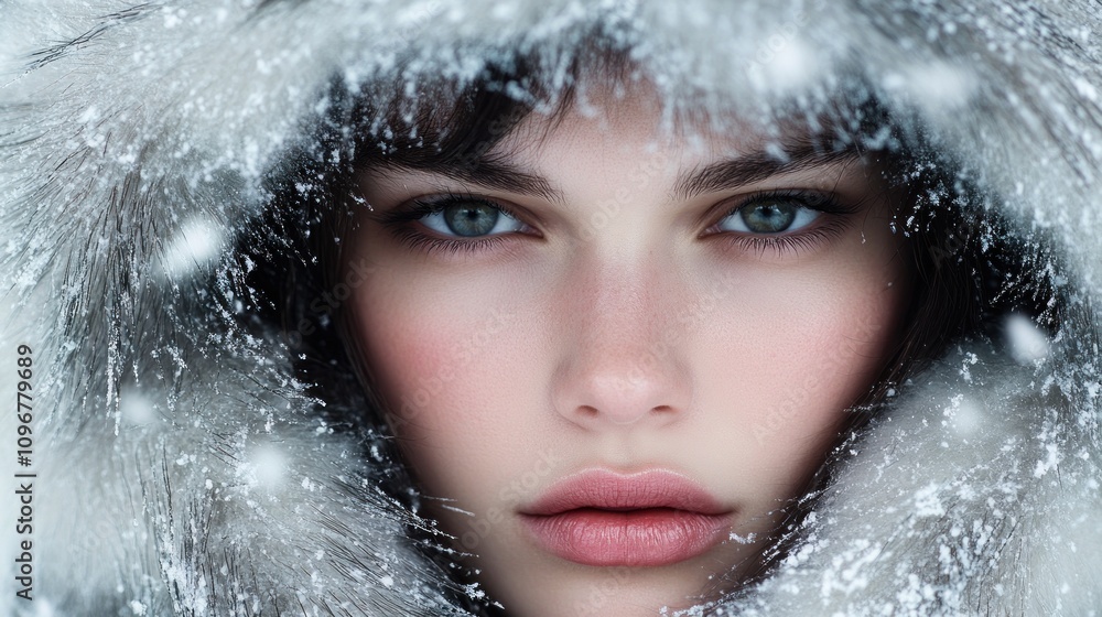 Woman's Portrait In Winter Woman's Portrait In Winter
