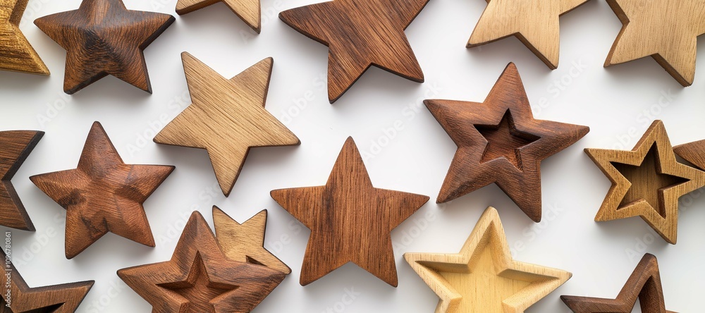 wooden gold stars on white background 1 wooden gold stars on white background 1