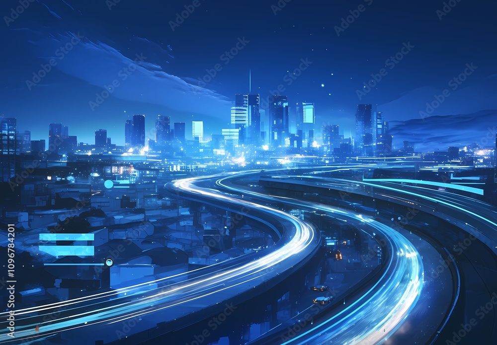 Fototapeta premium Future urban transportation