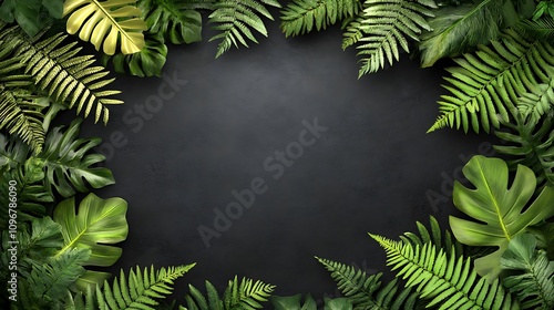 Wallpaper Mural A harmonious blend of lush greenery forming a minimalist background, exuding charm and calm. Torontodigital.ca