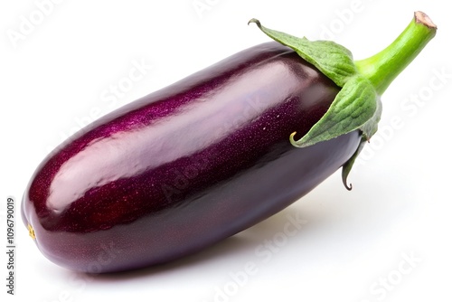 eggplants isolated on white background